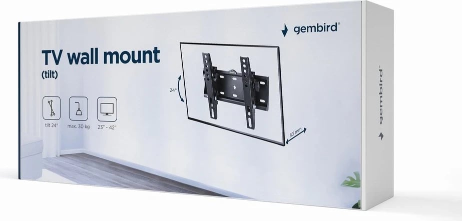 Mbajtëse për TV Gembird, e zezë