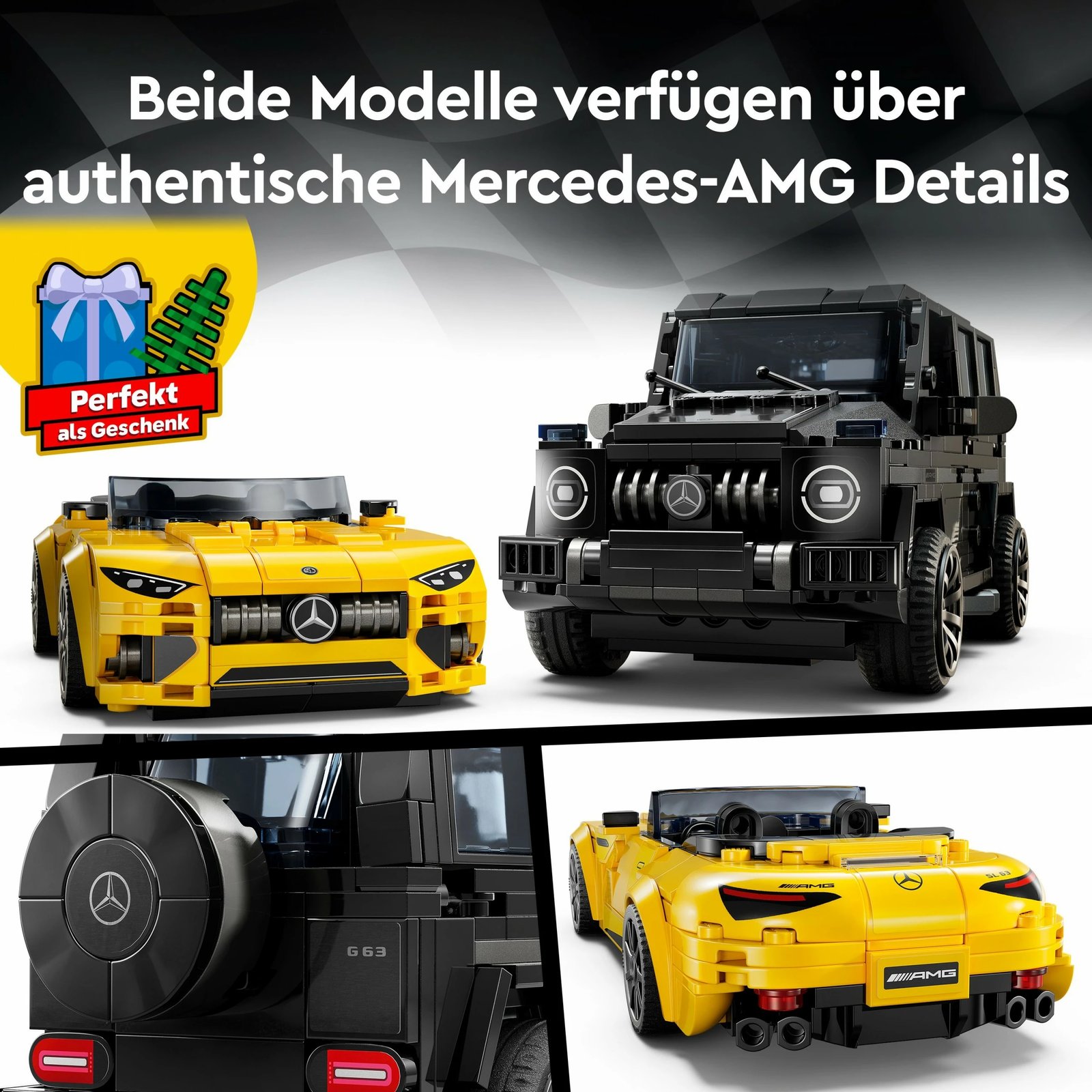 Set ndërtimi LEGO Mercedes-AMG G 63 & SL 63, 808 pjesë, shumëngjyrësh Set ndërtimi LEGO Mercedes-AMG G 63 & SL 63, 808 pjesë, shumëngjyrësh