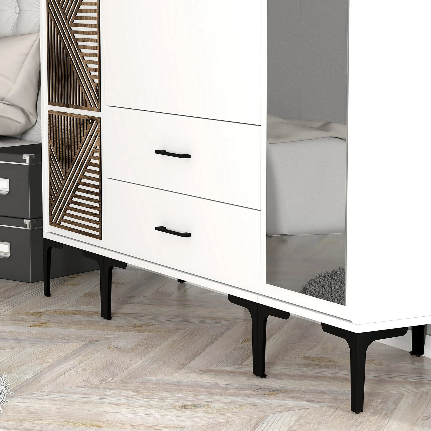 Dollap Skye Decor, Kumsal PTR, i bardhë