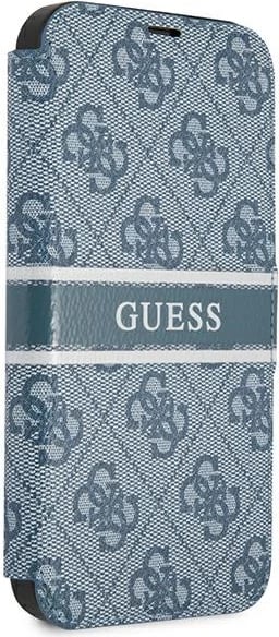 Mbështjellës Guess 4G Stripe për iPhone 13 Pro / 13 6.1", Blu
