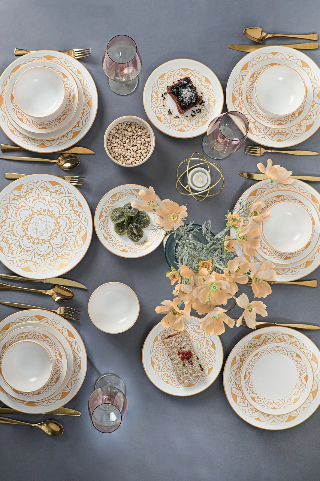 Set enësh për drekë, qeramikë, 24 copë, Hermia Concept, X0001415300000000000000000