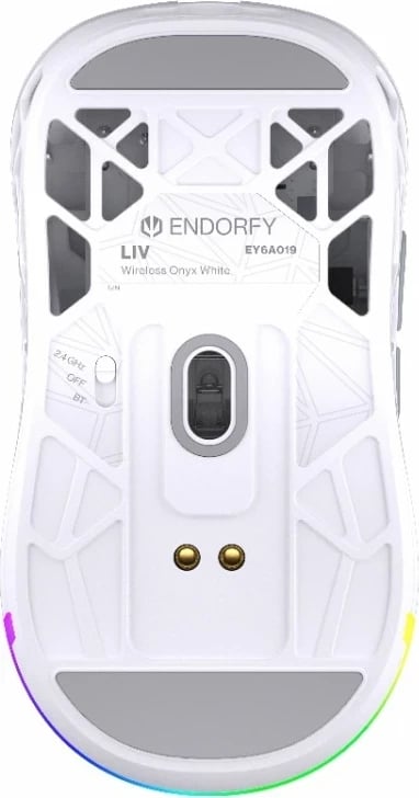 Maus wireless Endorfy LIV Onyx, RGB, i bardhë Maus wireless Endorfy LIV Onyx, RGB, i bardhë