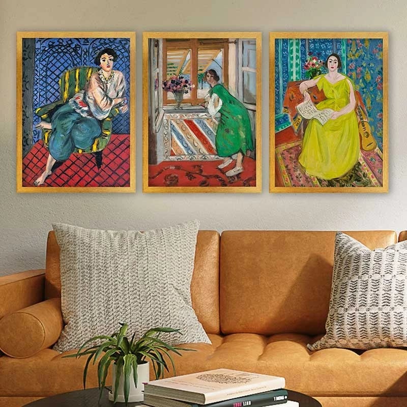 Pikturë dekorative me kornizë (3 copë), Wallity, 3AC_UN895327_5575