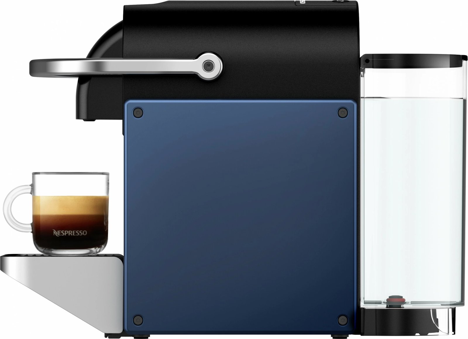 Aparat kafeje kapsulë DeLonghi Nespresso Pixie EN, 1L, 19 bar, zi/blu