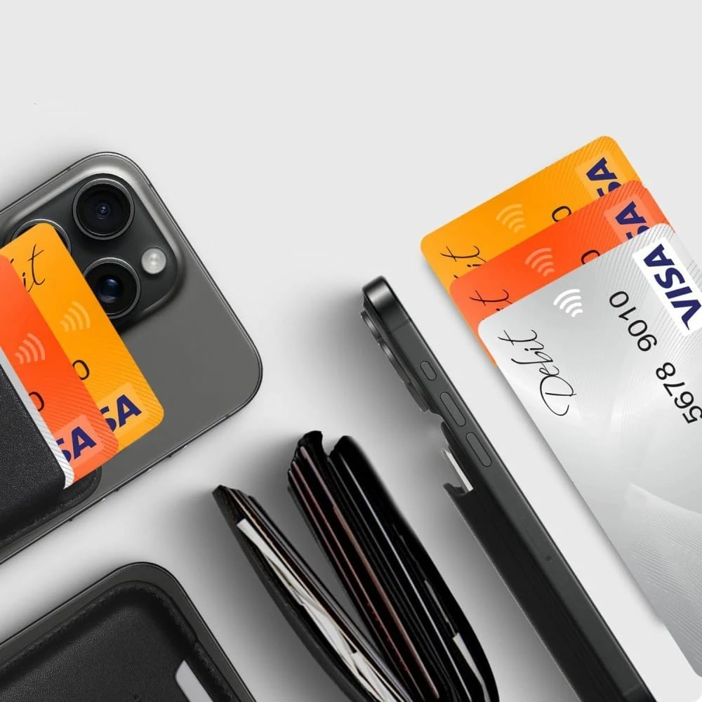 Mbështjellës Tech-Protect MagWallet me MagSafe, për kartela/dokumente, i zi