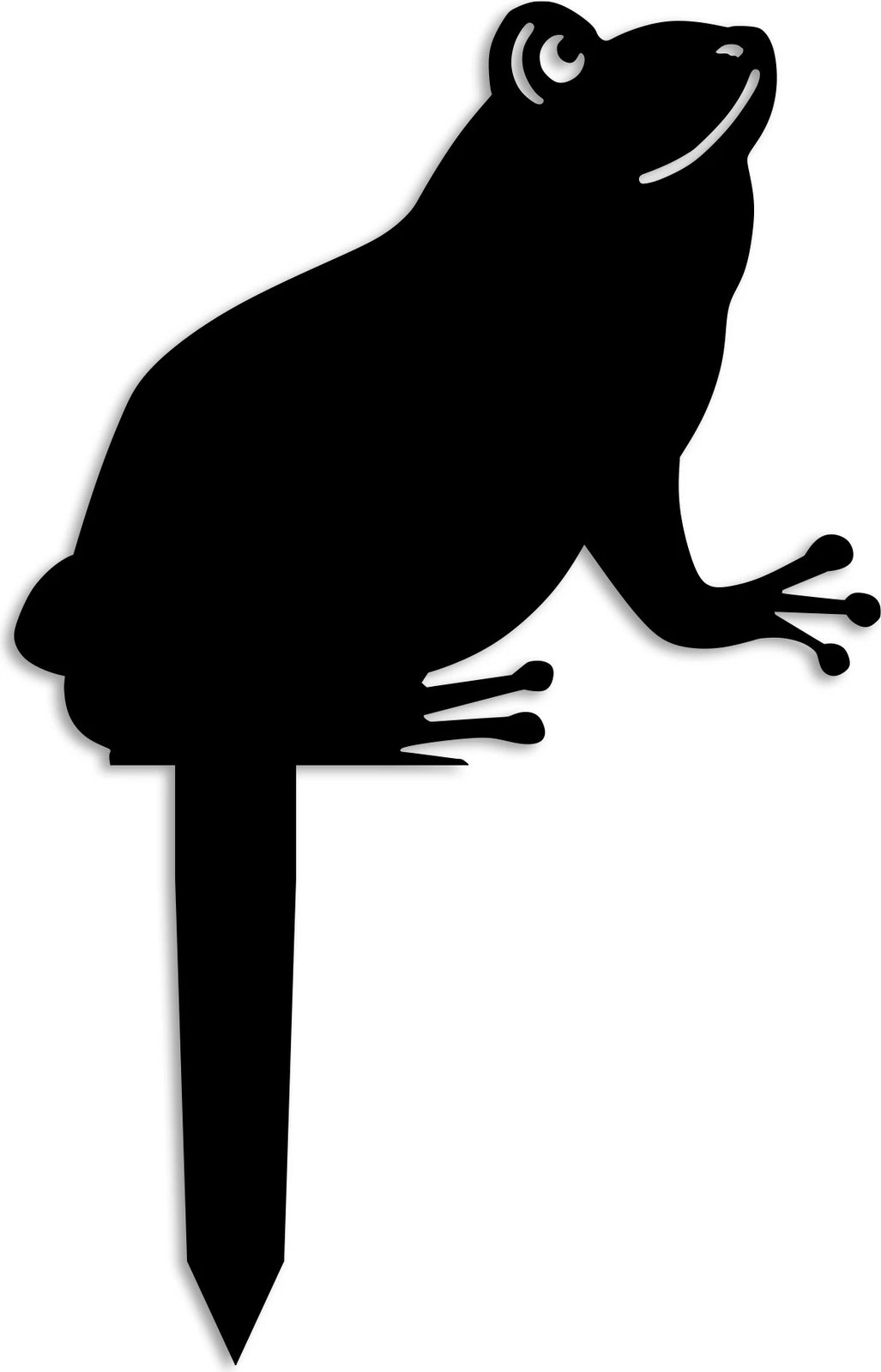 Objekt dekorativ për kopsht, dizajn Aberto, bretkocë, e zezë, 34x22cm Objekt dekorativ për kopsht, dizajn Aberto, bretkocë, e zezë, 34x22cm