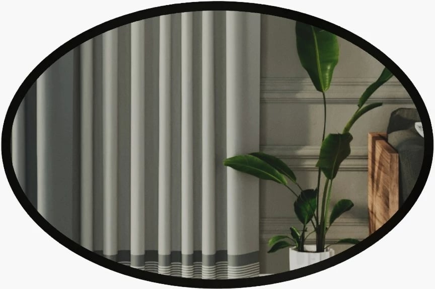 Pasqyrë dekorative Skye, ngjyrë e zezë, Beyo