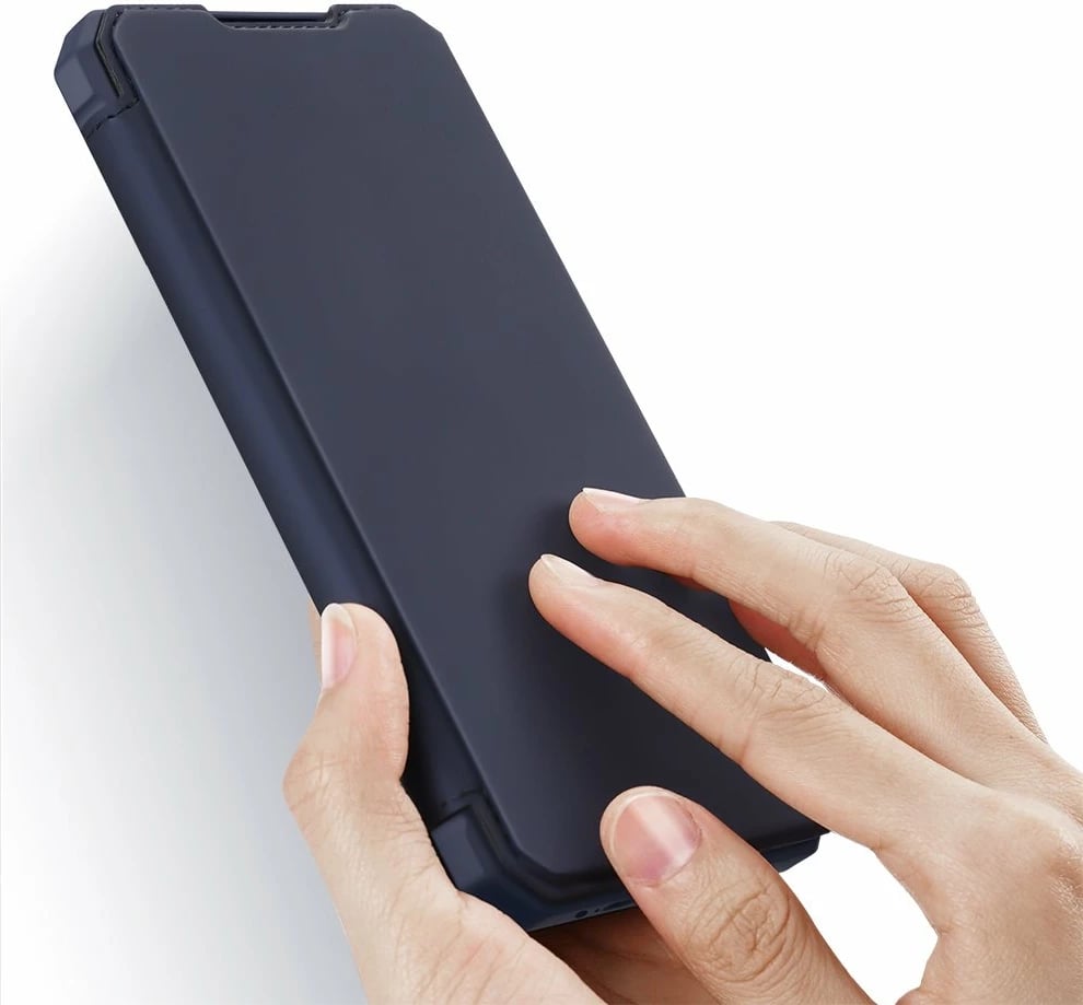 Mbështjellës Dux Ducis Skin X për Samsung Galaxy A72, me kapak, me mbajtëse, me portofol, Blu