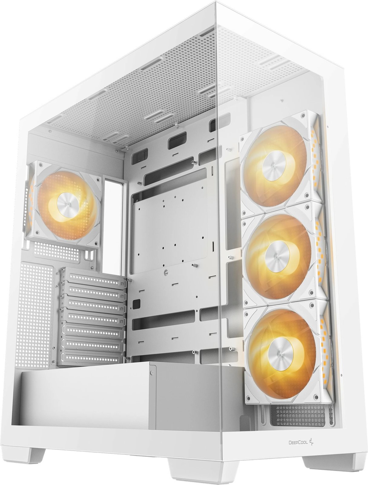 Kasë Deepcool CG580 4F WH, Midi Tower, ATX, RGB, e bardhë Kasë Deepcool CG580 4F WH, Midi Tower, ATX, RGB, e bardhë