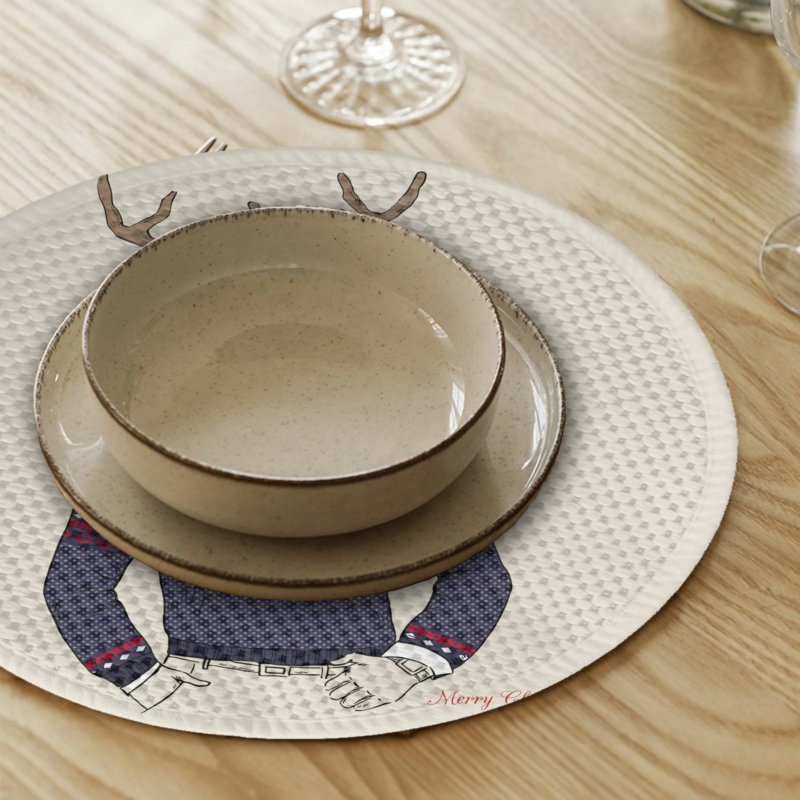 Set nënshtrues tavoline Hermia Concept, shumëngjyrësh, 2801Supla, 4 copë