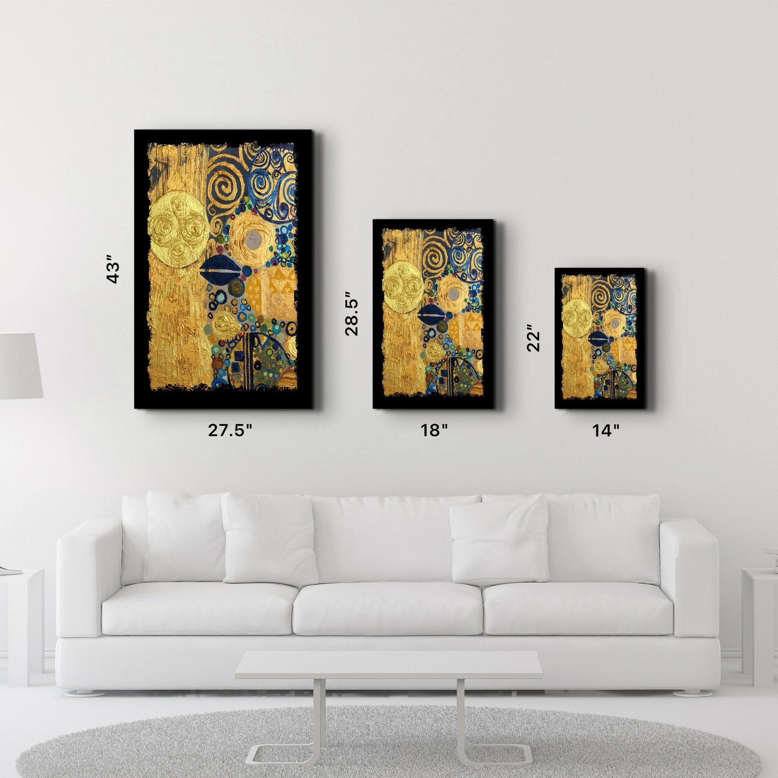 Pikturë dekorative prej xhami të temperuar, shumëngjyrëshe, CAM-3054, 46x72cm