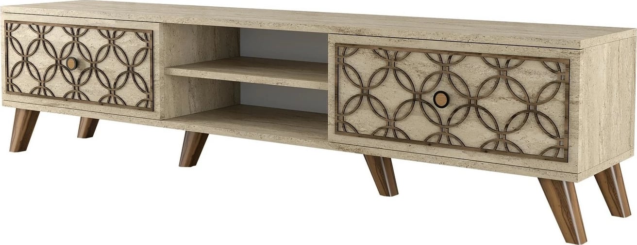Komodë TV Hanah Home, Class, ngjyrë travertin