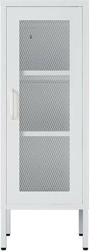 Dollap metalik Nextdeco me rrjetë të bardhë H102x40x40cm