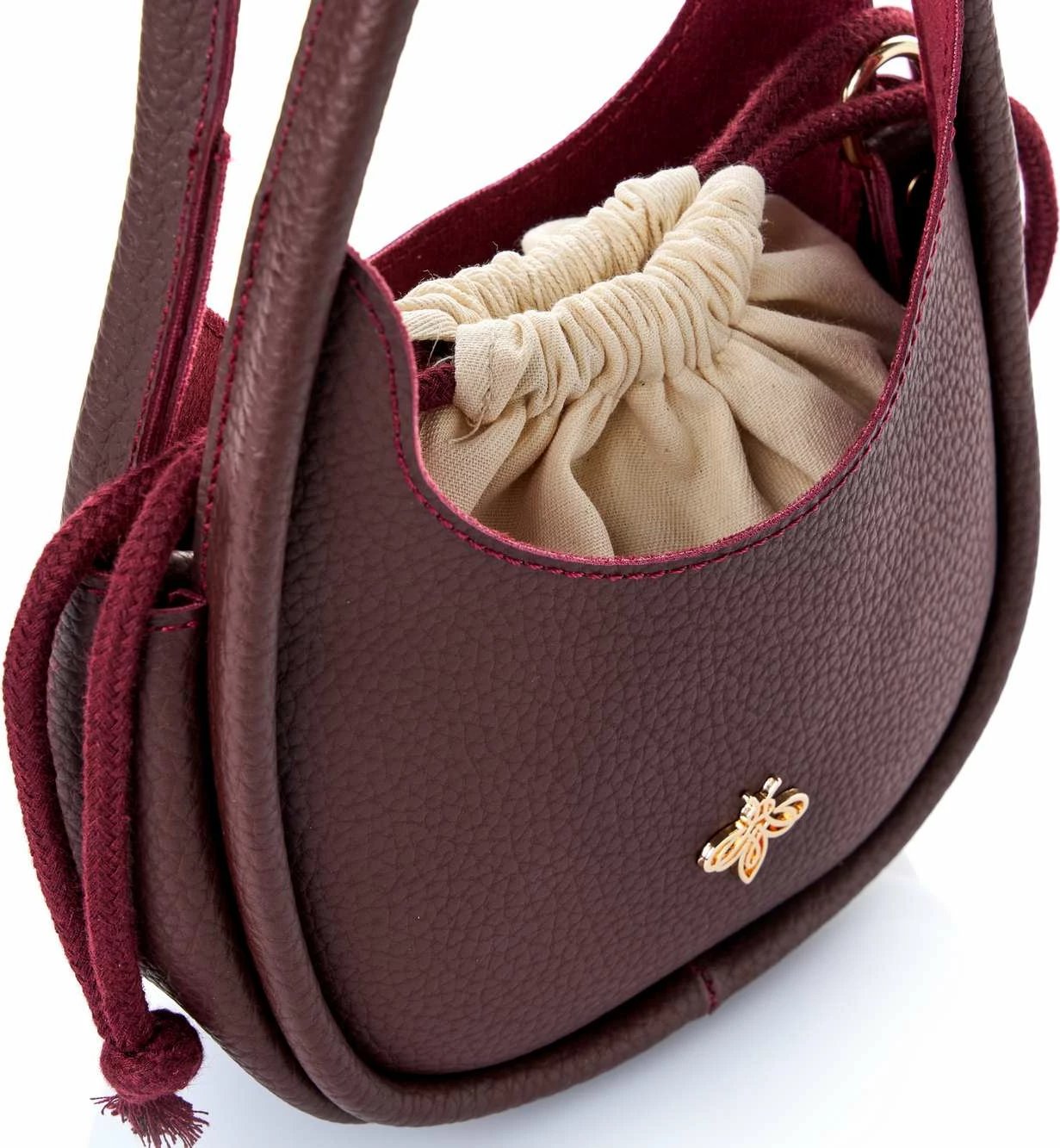 Çantë krahu Lucky Bees, Hedy, ngjyrë e kuqe e errët