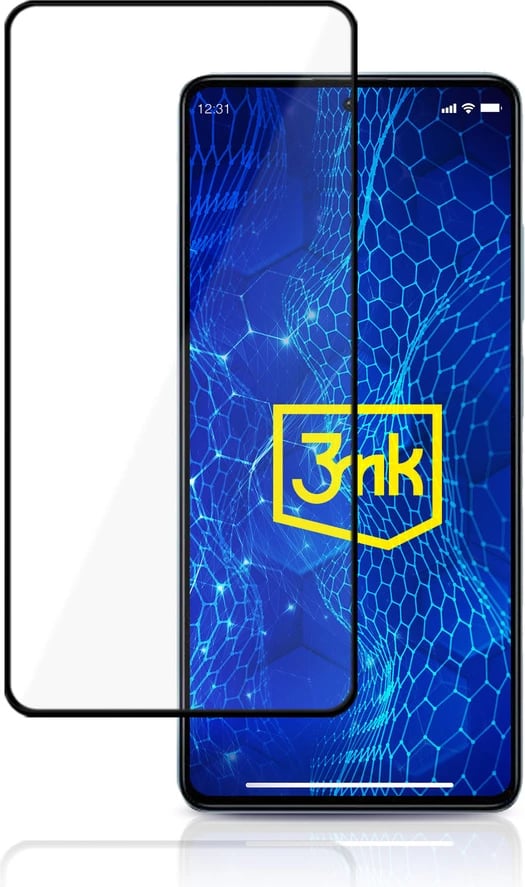 Xham i temperuar 3mk HardGlass Lite për Xiaomi Redmi Note 12 Pro/Note 12, 9H, i zi