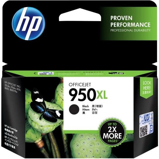 Kartush boje HP 950XL, rendiment i lartë 47–53 ml, i zi
