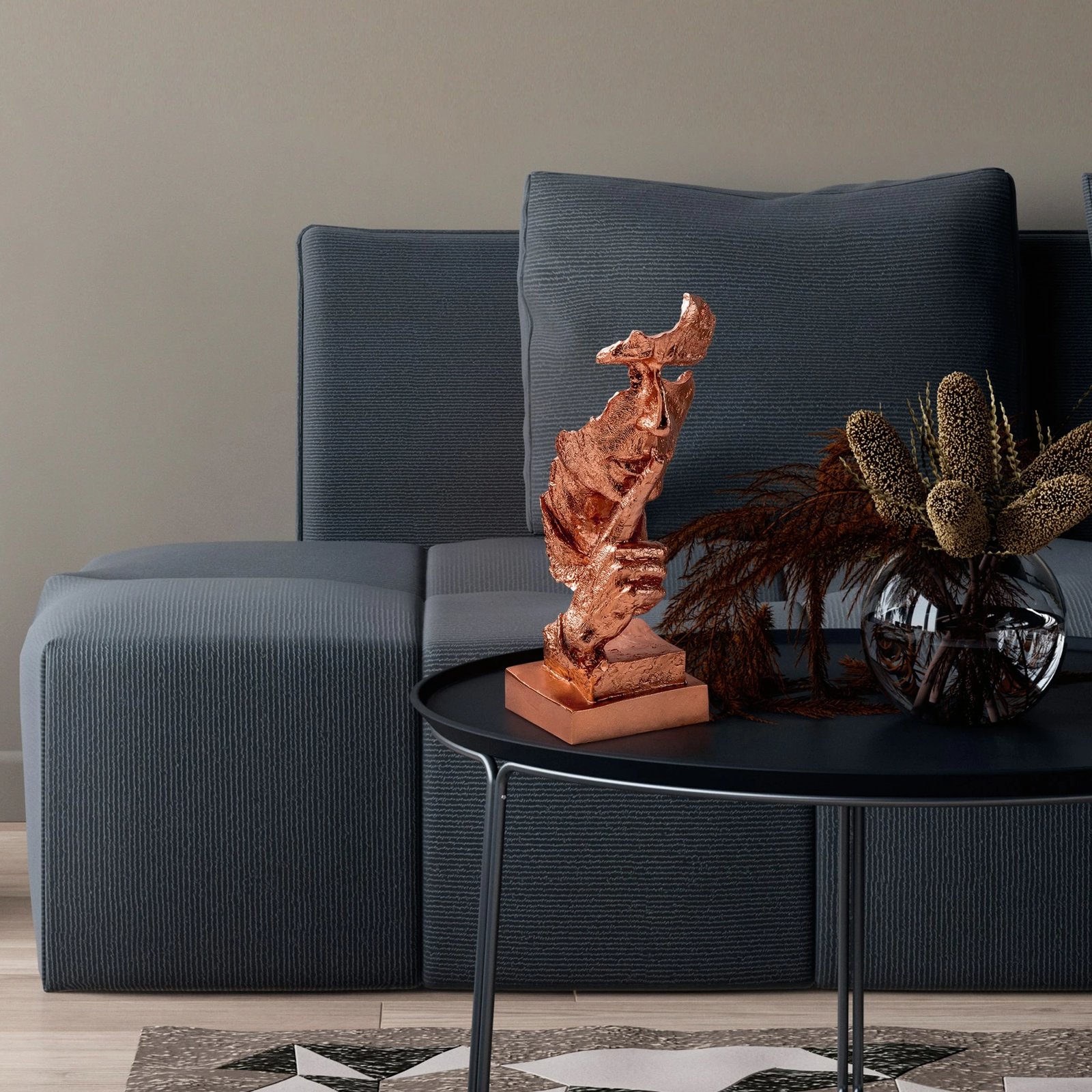 Objekt dekorativ, ngjyrë bakri, Evila Originals, Yak-031-A