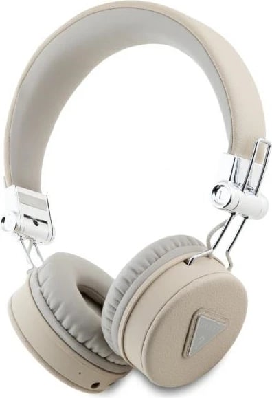 Kufje Bluetooth Guess Grained Classic Round Shape GUBH70PGTSPSE, Bezhe Kufje Bluetooth Guess Grained Classic Round Shape GUBH70PGTSPSE, Bezhe