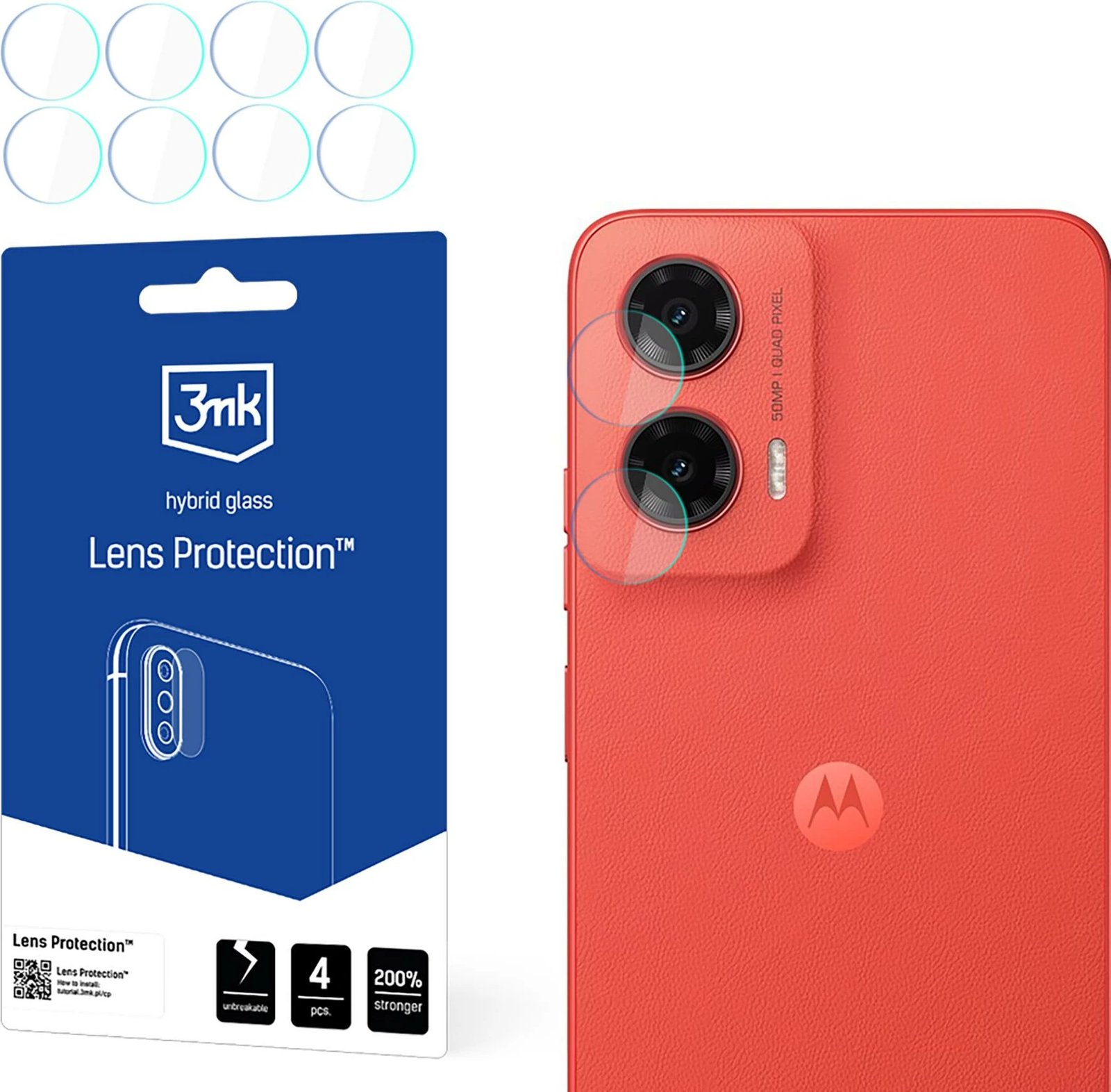 Xham mbrojtës kamerës për celular Motorola Moto G35 5G 3mk Protection, set