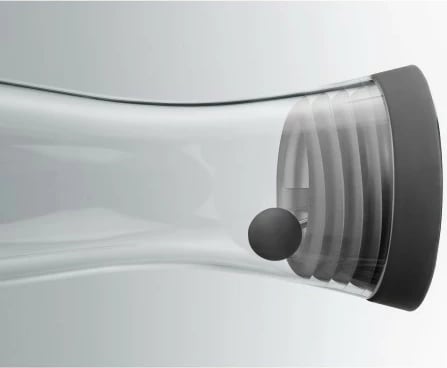 Karafë uji WMF Basic 1.5L, xham, e zezë/transparente