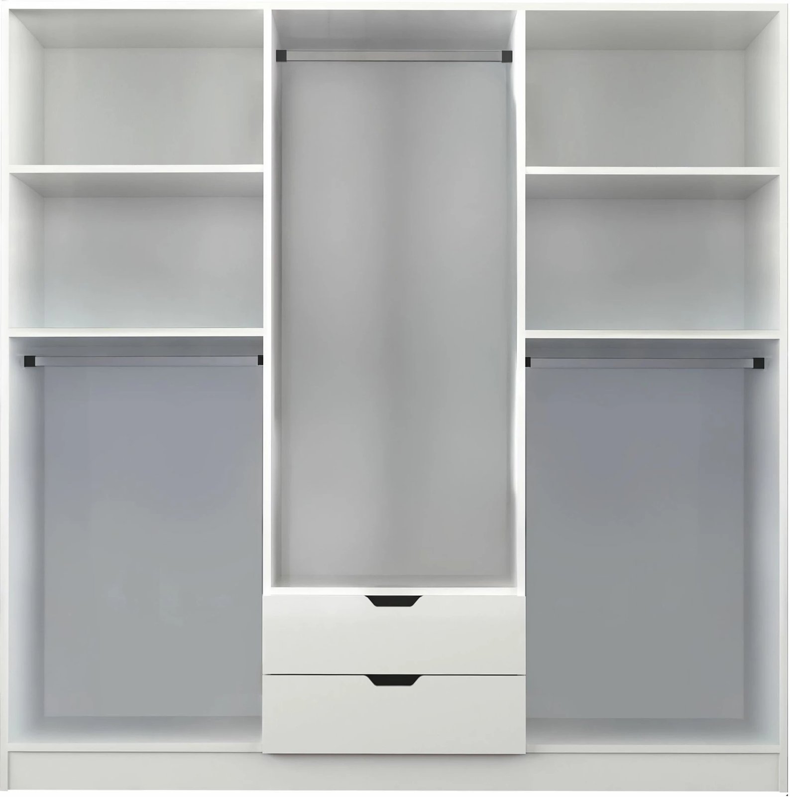 Dollap Skye Decor, Rb-157, ngjyrë e bardhë mat