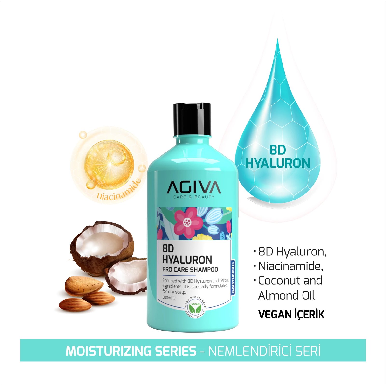 Shampon Agiva 8D Hialuron Pro Care 