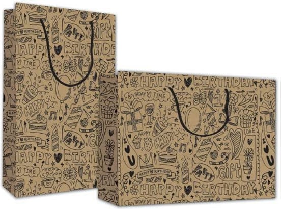 Qese letre Next Happy Birthday, H40x46x14cm