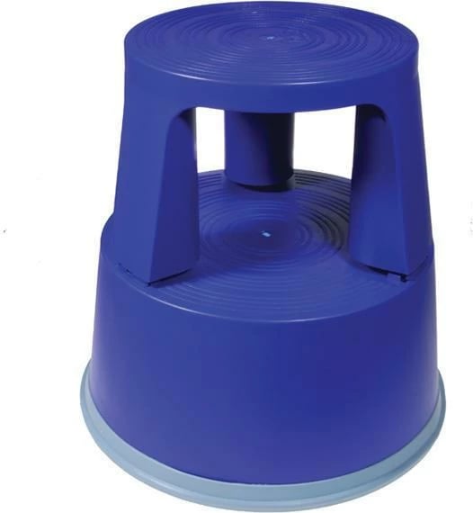 Stol plastikë me rrota NEXT, H43xØ29x45cm, Blu