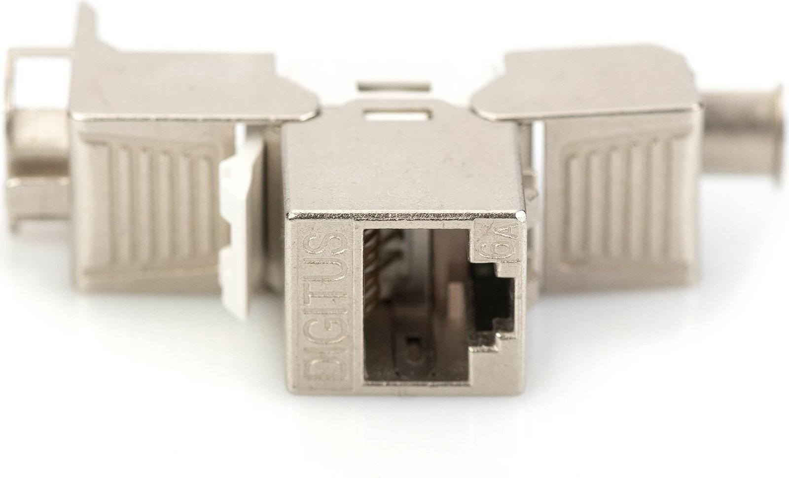 Keystone Jack Digitus Cat6a RJ45, i mbrojtur, metalik