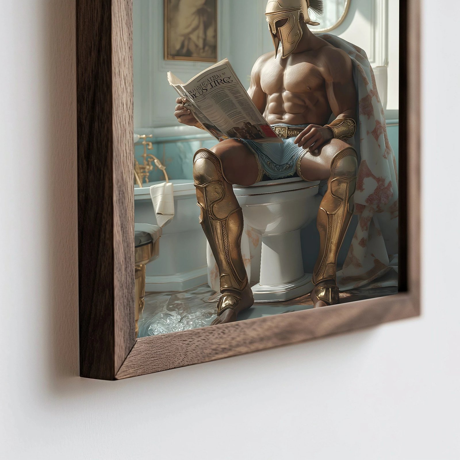 Pikturë dekorative me kornizë MDF, shumëngjyrëshe, HUM068, 50x70x3.5 cm