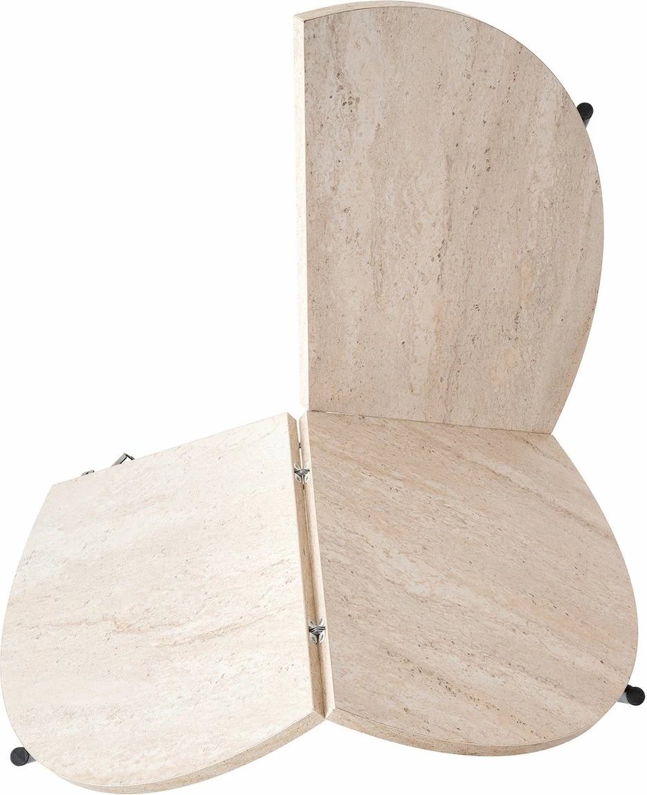 Tavolinë ngrënieje me zgjerim, Skye Decor, travertin, 1204