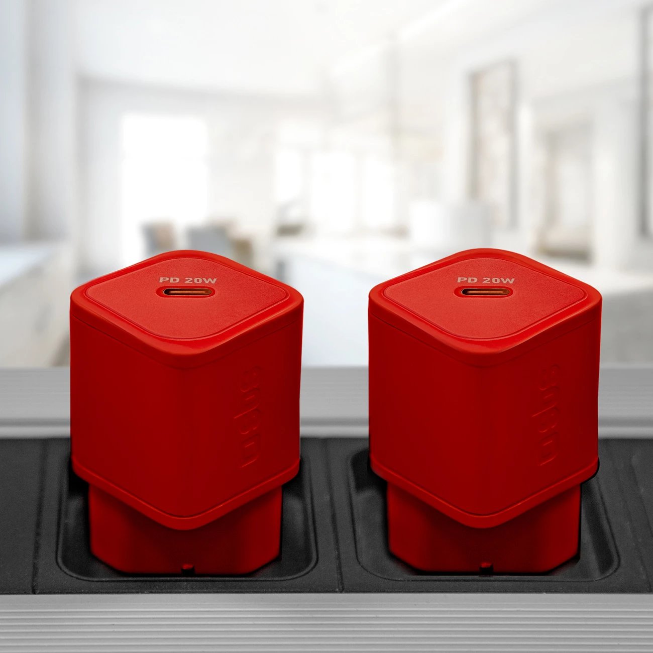 Karikues muri SBS TETRGAN1C20R, 20W, GaN, USB-C, Kuq