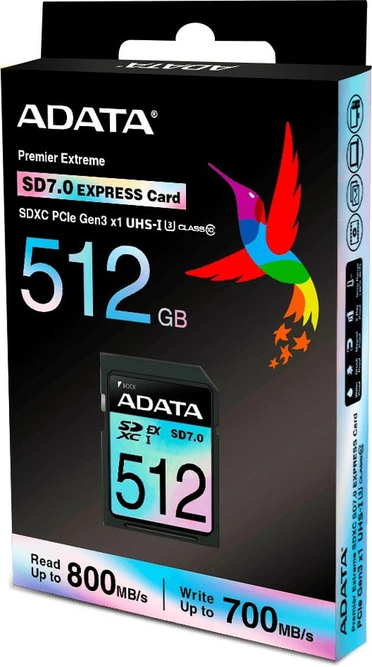Kartë memorie ADATA SDXC Premier Extreme 512GB, e zezë