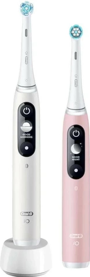 Furçë dhëmbësh magnetike Oral-B iO Series 6, Bluetooth, e bardhë/rozë