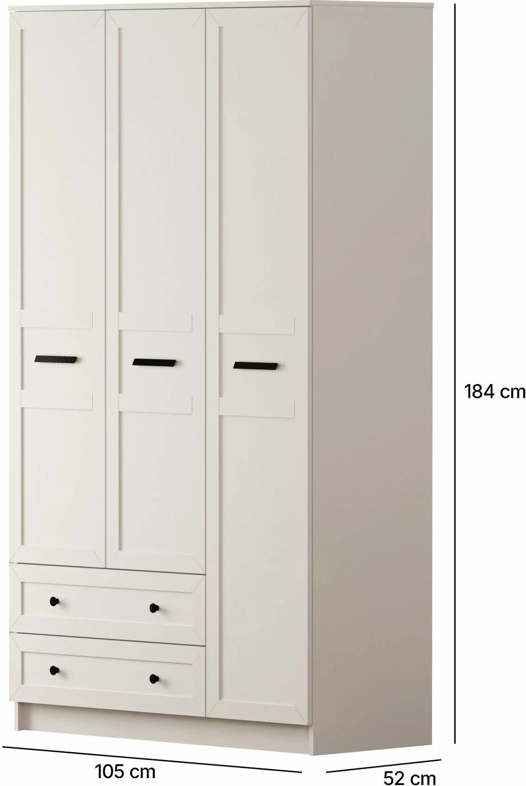 Dollap Skye Decor, ngjyrë e bardhë mat, RB-168-01-002