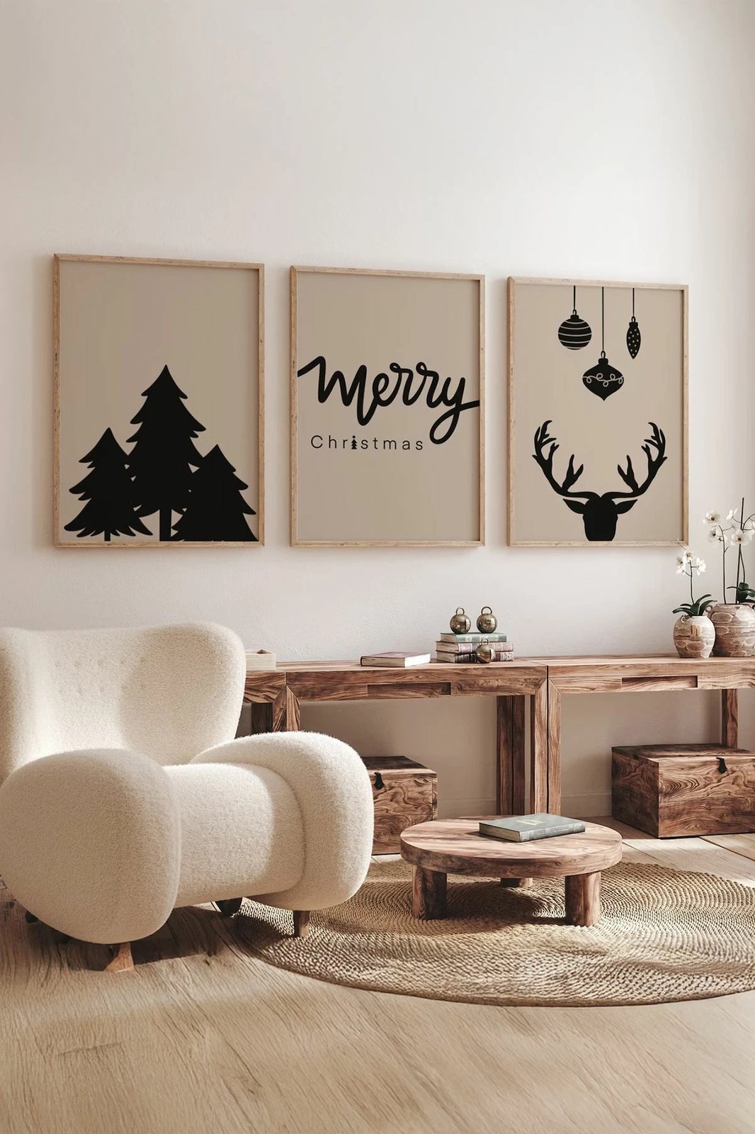 Pikturë dekorative me kornizë (3 copë), Wallity, Nwyearmdl11