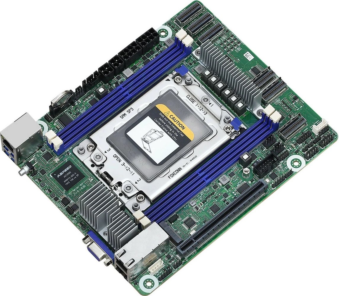 Pllakë amë ASRock ROMED4ID-2T, mini ITX, Socket SP3, për AMD EPYC