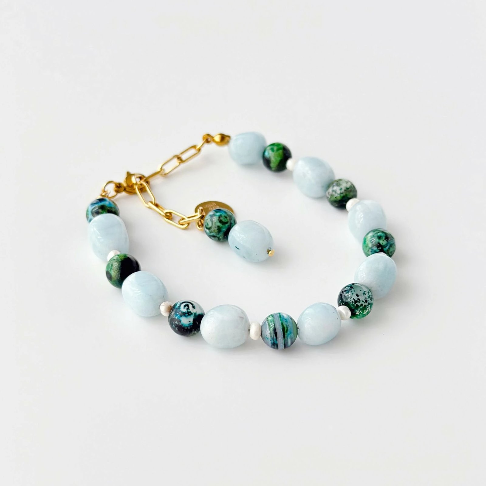 Byzylyk çeliku Jumeon, shumëngjyrësh, me gurë natyralë