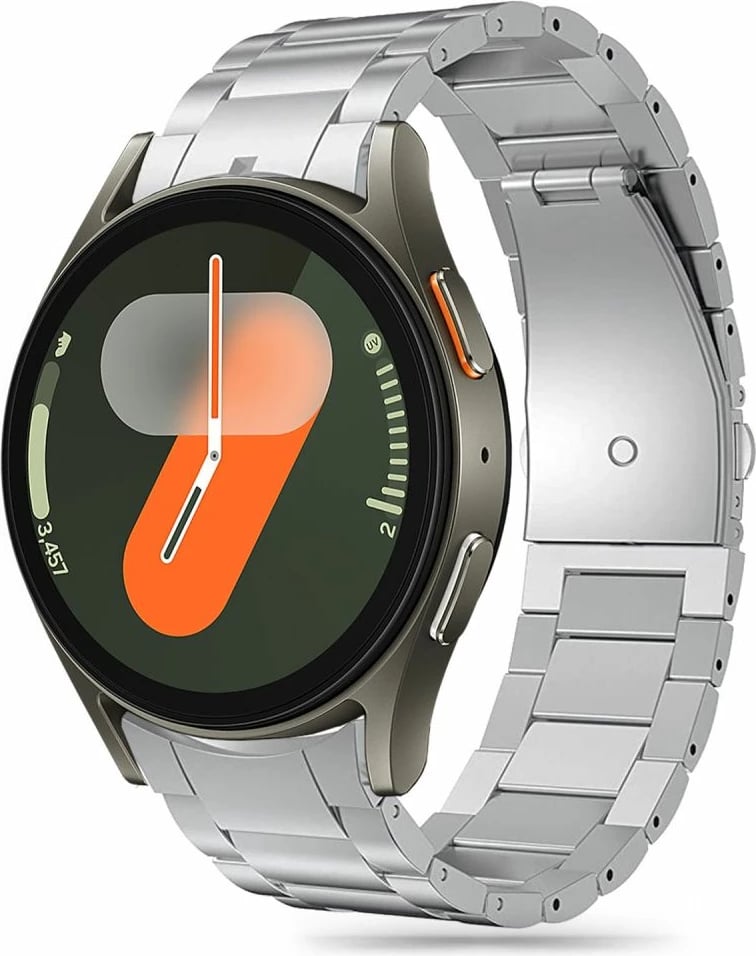 Rrip çeliku për smartwatch Tech-Protect për Samsung Galaxy Watch 4/5/5 Pro/6/7/FE, Silver