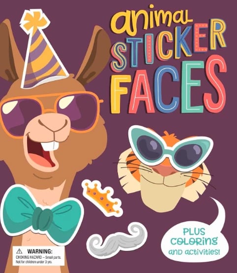 Animal sticker faces