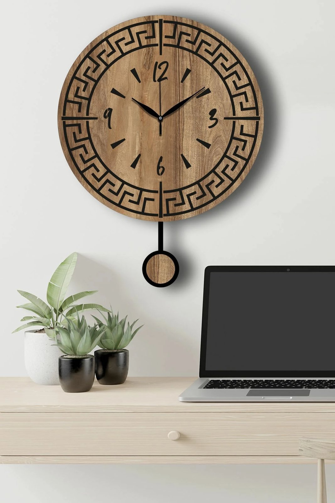 Orë muri dekorative Wallity, ngjyrë arre, Vlnt113Mo