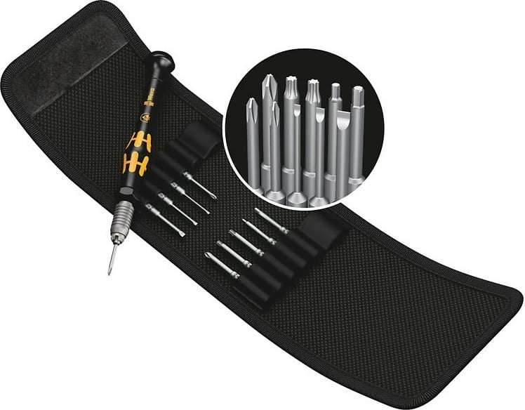 Set kaçavidash Wera ESD/11 SB, 10 copa, me kasë, e zezë