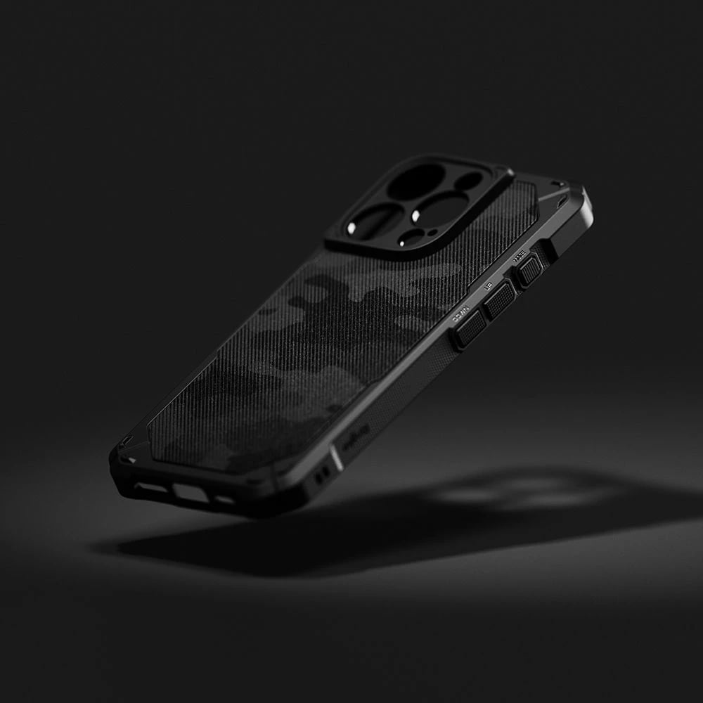 Mbështjellës Ringke Rugged Gear MagSafe për iPhone 16 Pro, i zi