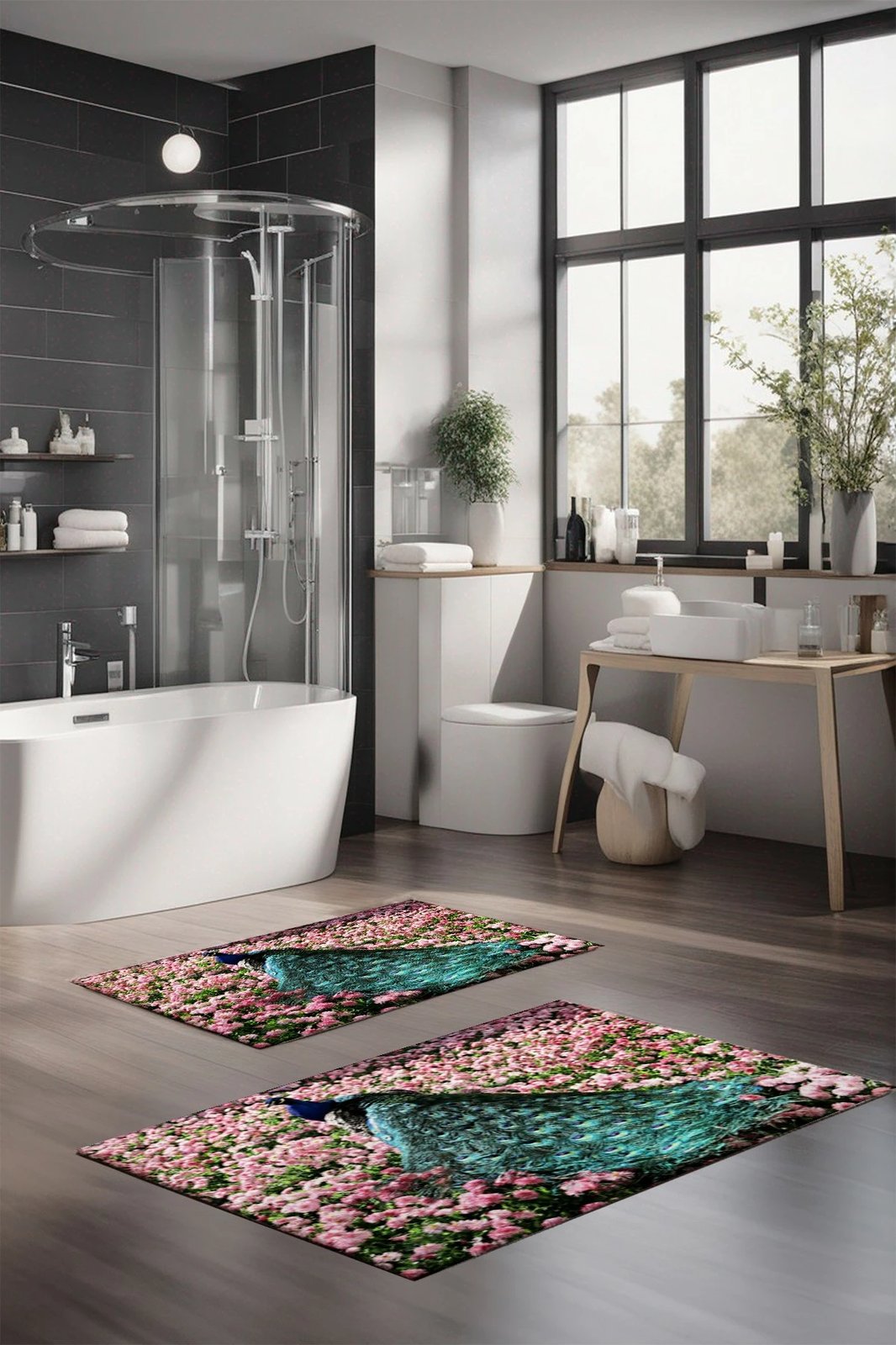 Set tapetash për banjo, 2 copë, shumëngjyrëshe, Mijolnir CT-5115