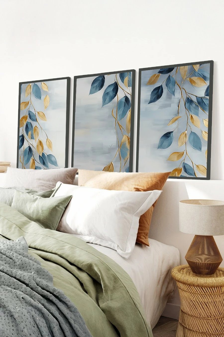 Pikturë dekorative me kornizë MDF (3 pjesë), Wallity, Huhu476S, 30x40