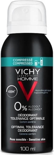 Deodorant për meshkuj Vichy Homme Tolérance Optimale Format Compressé 100ml
