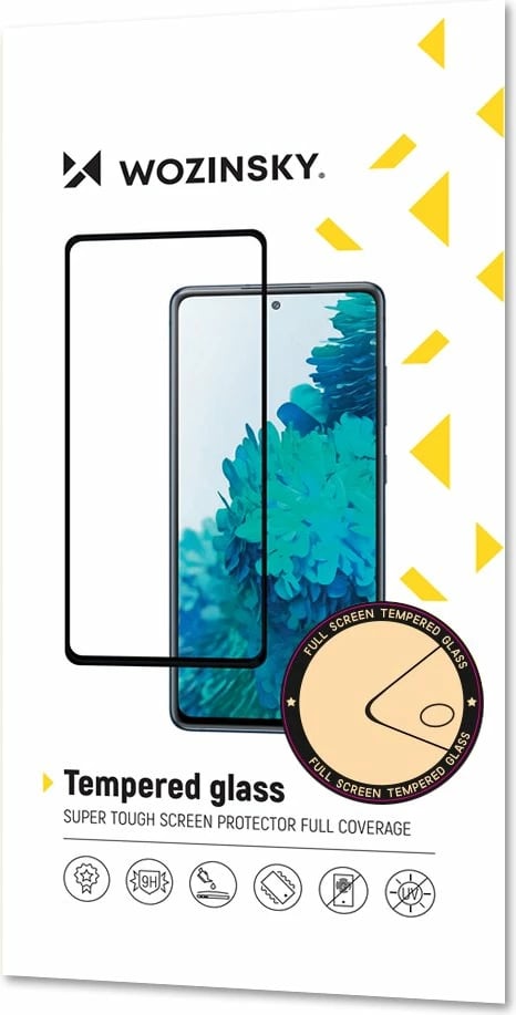 Mbrojtës ekrani xhami i temperuar Wozinsky Full Glue për Oppo Reno 6 4G, i zi