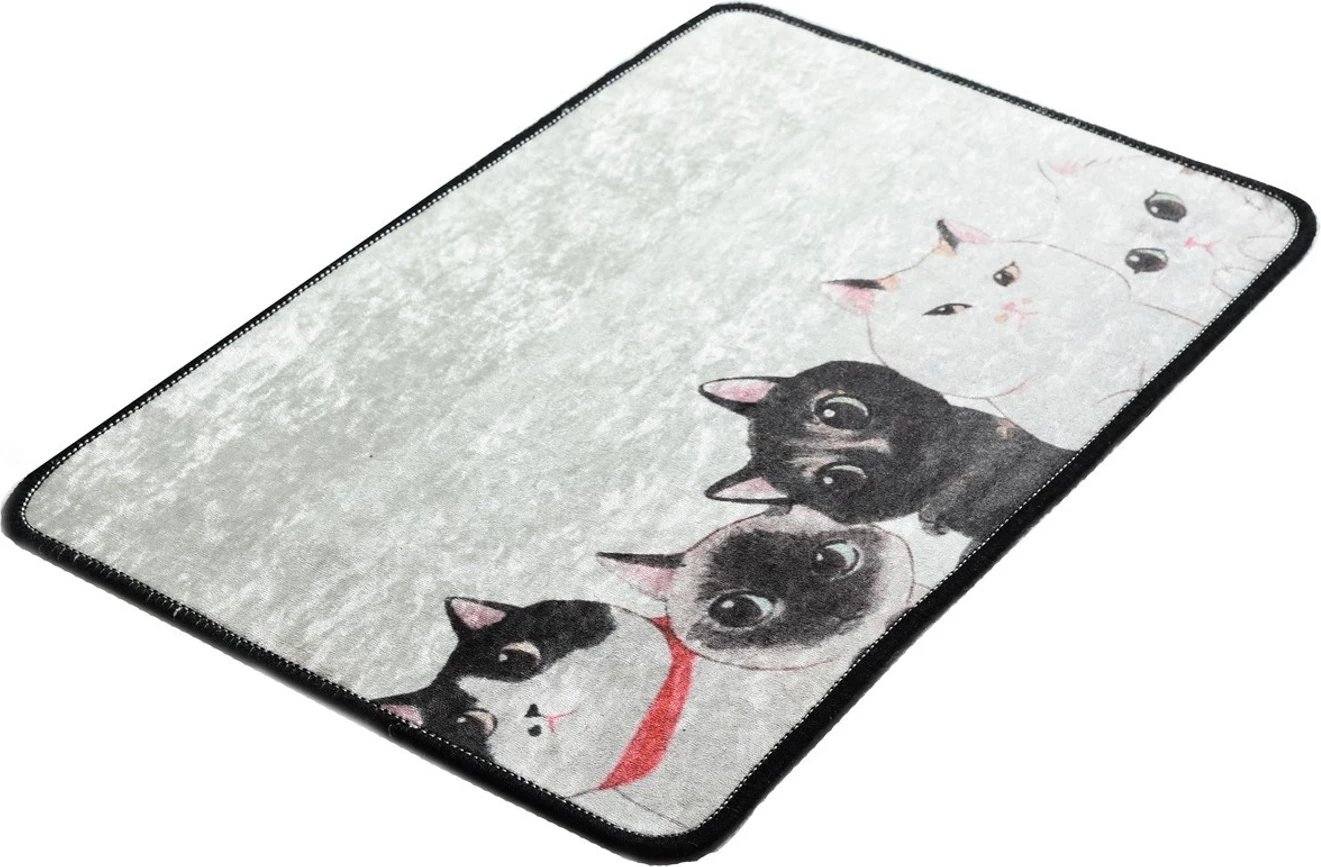 Tapet për banjo Mijölnir, Angry Cats Djt, shumëngjyrësh, 40x60cm