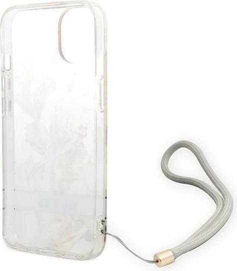 Mbështjellës Guess GUOHCP14MHFLSU për iPhone 14 Plus 6.7", Flower Strap, vjollcë Mbështjellës Guess GUOHCP14MHFLSU për iPhone 14 Plus 6.7", Flower Strap, vjollcë