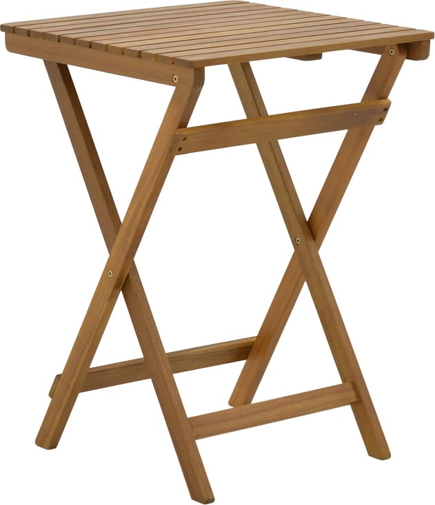 Tavolinë me karrige Recofly-Lazio set prej 5 copash, palosëse, dru akacie natyrale 50x50x70cm